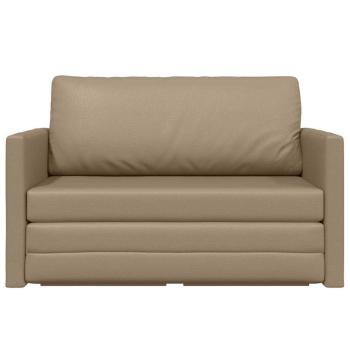 Futonsofa 2-in-1 Cappuccino 124x71x78 cm Kunstleder
