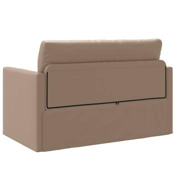Futonsofa 2-in-1 Cappuccino 124x71x78 cm Kunstleder