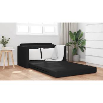 Boden Sofa Bett 2-in-1 Schwarz 124x71x78 cm Kunstleder