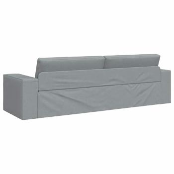 Boden Schlafsofa 2-in-1 Hellgrau 245x150x60.5 cm Stoff