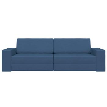 Boden Schlafsofa 2-in-1 Blau 245x150x60.5 cm Stoff
