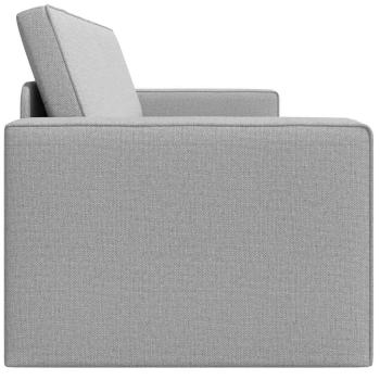 Boden-Schlafsofa 2-in-1 Wolkengrau 245x150x60.5 cm Stoff