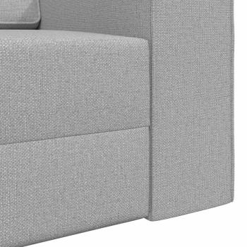 Boden-Schlafsofa 2-in-1 Wolkengrau 245x150x60.5 cm Stoff