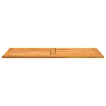 Tischplatte 110x55x2,2 cm Rechteckige Massivholztischplatte