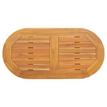 Tischplatte 80x40x2,2 cm ovale massivholz Akazie
