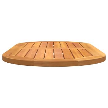 Tischplatte 100x50x2.2 cm ovale massive Akazie