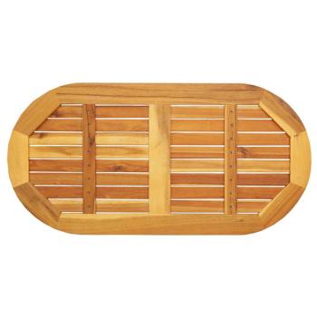 Tischplatte 100x50x2.2 cm ovale massive Akazie