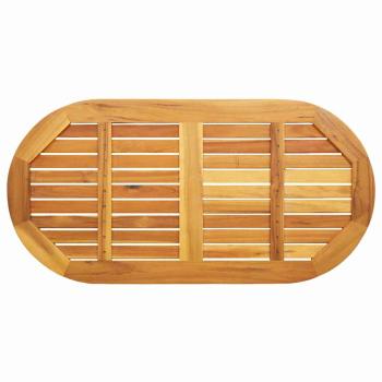 Tischplatte 110x55x2,2 cm Oval Massivholz Akazie