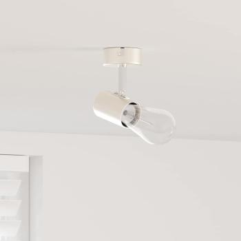ARDEBO.de - Deckenstrahler 1 Wege verstellbar Gebürstetes Nickel E27