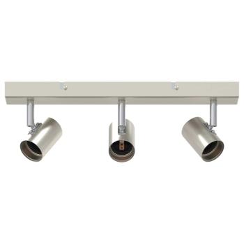 Deckenstrahler 3-Wege Verstellbare Gebürstetes Nickel E27
