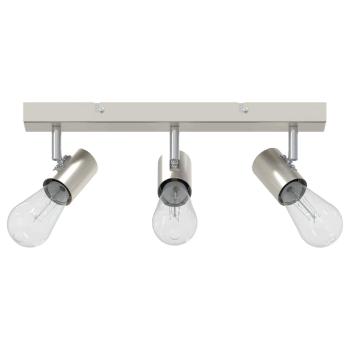 Deckenstrahler 3-Wege Verstellbare Gebürstetes Nickel E27