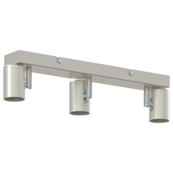 Deckenstrahler 3-Wege Verstellbare Gebürstetes Nickel E27