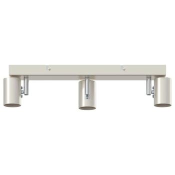 Deckenstrahler 3-Wege Verstellbare Gebürstetes Nickel E27