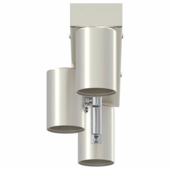 Deckenstrahler 3-Wege Verstellbare Gebürstetes Nickel E27