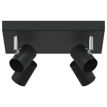 Deckenstrahler 4-Weg verstellbar Schwarz E27