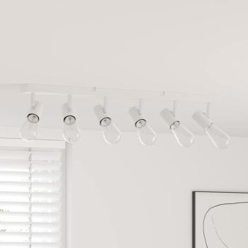 ARDEBO.de - Deckenstrahler 6 Wege verstellbar Weiß E27