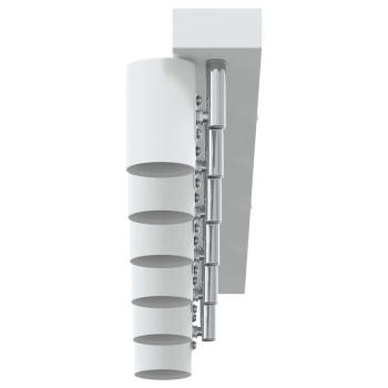 Deckenstrahler 6 Wege verstellbar Weiß E27