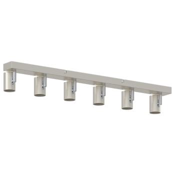 Deckenstrahler 6-fach Verstellbar Gebürstet Nickel E27