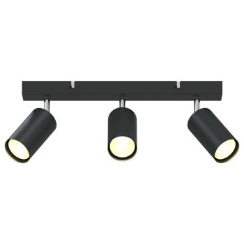 Deckenstrahler 3-Wege verstellbar Schwarz GU10