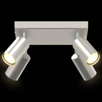 Deckenstrahler 4-Wege verstellbar Gebürstetes Nickel GU10