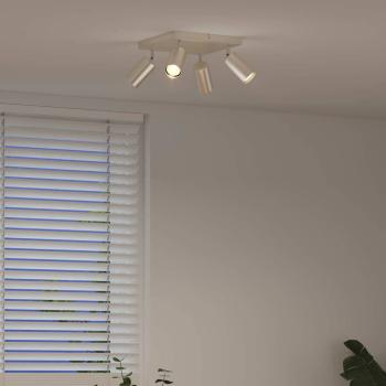 Deckenstrahler 4-Wege verstellbar Gebürstetes Nickel GU10