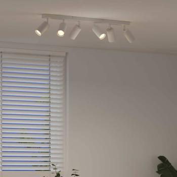 Deckenstrahler 6-Wege verstellbar Weiß GU10