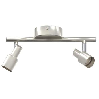 Deckenstrahler 2 Wege verstellbar Gebürstetes Nickel GU10