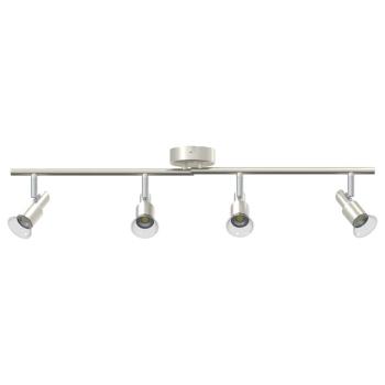 Deckenstrahler 4-Fach Verstellbar Gebürstetes Nickel GU10
