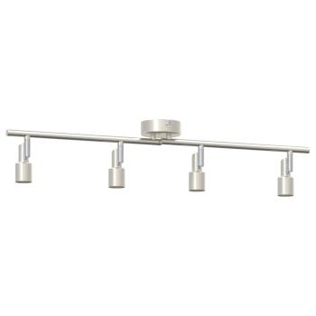 Deckenstrahler 4-Fach Verstellbar Gebürstetes Nickel GU10