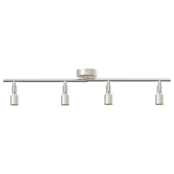 Deckenstrahler 4-Fach Verstellbar Gebürstetes Nickel GU10