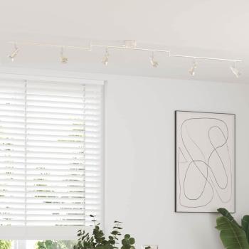 ARDEBO.de - Deckenstrahler 6-fach verstellbar Gebürstetes Nickel GU10
