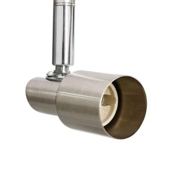 Deckenstrahler 6-fach verstellbar Gebürstetes Nickel GU10