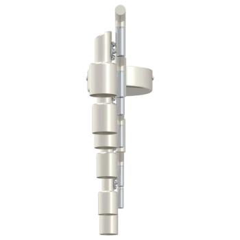 Deckenstrahler 6-fach verstellbar Gebürstetes Nickel GU10