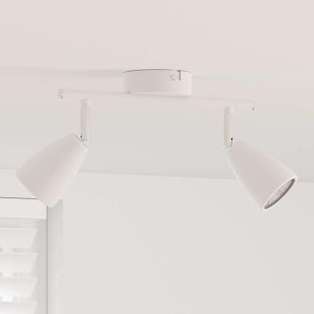ARDEBO.de - Deckenstrahler 2 Wege verstellbar Weiß GU10