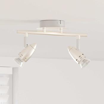 ARDEBO.de - Decken-Spotlight 2 Wege verstellbar Matt Nickel GU10
