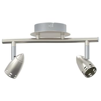Decken-Spotlight 2 Wege verstellbar Matt Nickel GU10
