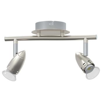 Decken-Spotlight 2 Wege verstellbar Matt Nickel GU10