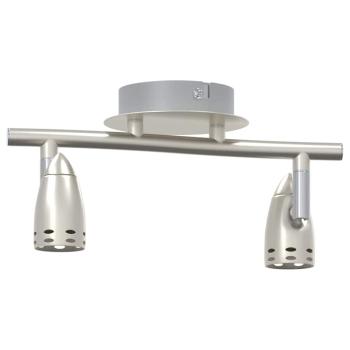 Decken-Spotlight 2 Wege verstellbar Matt Nickel GU10