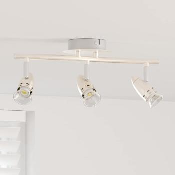 ARDEBO.de - Deckenstrahler 3-Wege verstellbar Matt Nickel GU10