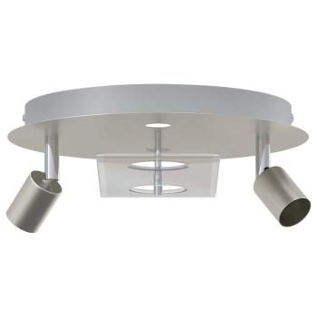 Deckenstrahler mit 2 verstellbaren Köpfen Matte Nickel GU10