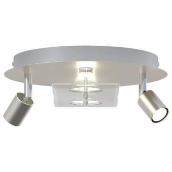 Deckenstrahler mit 2 verstellbaren Köpfen Matte Nickel GU10