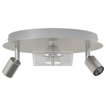 Deckenstrahler mit 2 verstellbaren Köpfen Matte Nickel GU10