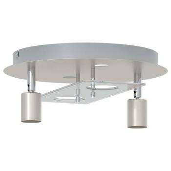 Deckenstrahler mit 2 verstellbaren Köpfen Matte Nickel GU10