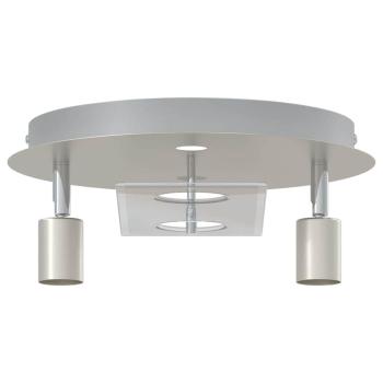Deckenstrahler mit 2 verstellbaren Köpfen Matte Nickel GU10