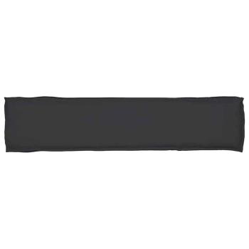 Palettenkissen für Bank Schwarz 180x40x8 cm Oxford Stoff