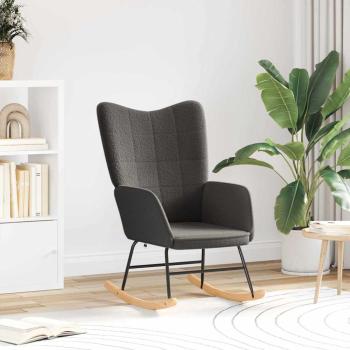 ARDEBO.de - Entspannungsstuhl Dunkelgrau Lockiges Wollähnliches Gewebe