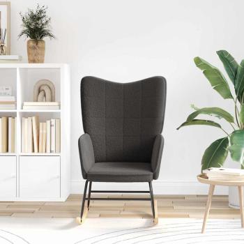 Entspannungsstuhl Dunkelgrau Lockiges Wollähnliches Gewebe