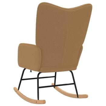 Entspannungsstuhl Beige Lockiges Wollähnliches Material