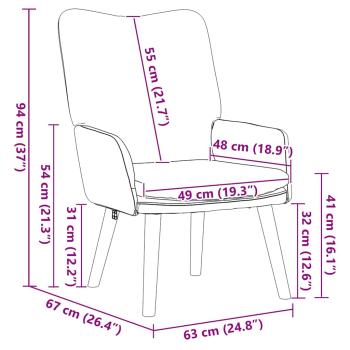 Entspannungsstuhl Creme Curly Wolle-ähnlicher Stoff