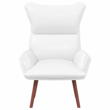 Entspannungsstuhl Weiß Kunstleder